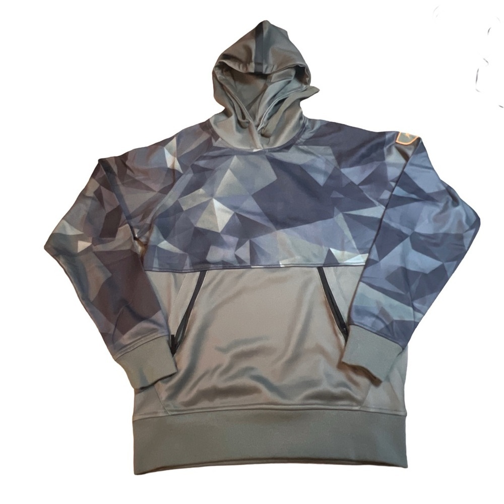 Sportiqe Geometric Gray Men's Lightweight Hoodie